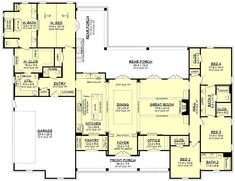 the first floor plan for this house