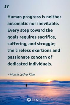 a quote from martin luther king about human progress