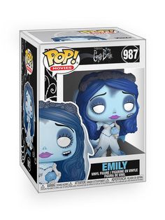 the corpse girl pop vinyl figure is in its box