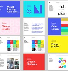 several different types of brochures, including one for graphic design and the other for web