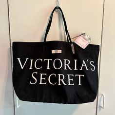 Brand New, A Great Addition To Your Weekend Travel Bag. Width Size Measurement From The Opening Is 22” Inches. Depth Measurement 12” Inches. Comes From A Smoke Free Home.. Black Canvas Bag With Dust Bag For Errands, Black Canvas Bag With Logo For Everyday, Victoria's Secret Black Bags For Errands, Large Black Canvas Shopping Bag, Victoria's Secret Rectangular Travel Bag, Black Victoria's Secret Shoulder Bag, Black Canvas Shopping Bag With Logo, Victoria's Secret Large Capacity Travel Bag, Victoria's Secret Black Travel Shoulder Bag