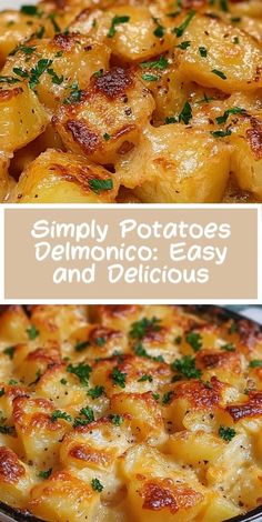 Fall Potato Recipes, Delmonico Potatoes Recipes, Potatoes Delmonico, Comfort Food Side Dishes, Potato Recipes Dinner, Easy Potato Side Dishes, New Potatoes Recipes, Simply Potatoes Recipes, Potato Dinner Recipes