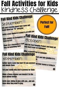 four fall activities for kids to do with the children