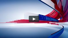 an animated video with red, white and blue lines in the background that are overlapping