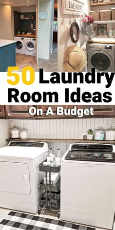 Try not to change your laundry room after looking at these 50 stunning laundry room ideas. 50 Tips are included to help with everything from laundry room lighting to laundry room colors. You won't want to miss tip number 35. Laundry Room Colors, Stacked Laundry Room, Room Ideas On A Budget, Laundry Room Ideas Small Space, Small Laundry Room Makeover, Laundry Room Lighting, Laundry Room Wallpaper, Dream Laundry Room, Laundry Room Renovation