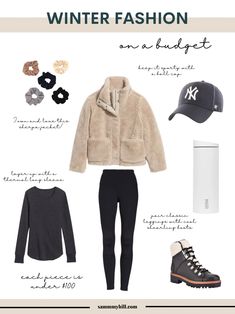 Outfit With Sherpa Jacket, Outfits For Budapest Winter, Beige Sherpa Jacket Outfit, Winter Athleisure Outfits Cold Weather, Nyc Winter Fashion Cold Weather, Winter 2022 Shoes, Ball Cap Outfit Winter, Sherpa Moto Jacket Outfit, Colorado Attire