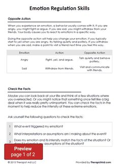 Emotional Regulation Worksheets, Clinical Counseling, Emotional Iq, Emotion Coaching, Psychosocial Development, Therapy Skills, Counselling Tools