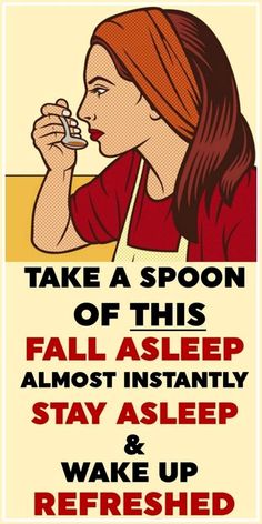 Take a spoonful of this to fall asleep almost instantly, stay asleep and wake up refreshed Medical Plants, Healthy Style, Wake Up Refreshed, Natural Sleep Remedies, Sleep Remedies