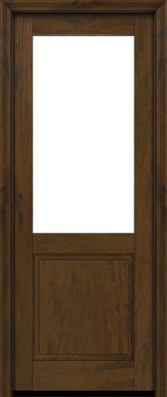 a wooden door with a white background