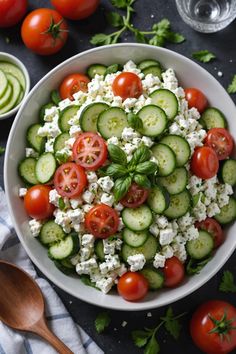 A photo of a  Classic Cottage Cheese Salad which is a type of cottage cheese salads Marinated Cheese, Classic Cottage, Salad Ideas, Fresh Cheese