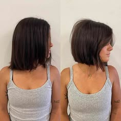 58 Best Short Blunt Bob Haircuts Ideas For Women of All Ages Haircuts Ideas For Women, Angled Bob Haircuts, Mom Hair, Bob Hairstyles For Thick, Haircuts Ideas, Hair Affair, Short Bob Haircuts, Hair 2024