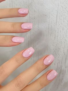 Baby Pink  Collar   Plain,Plants Bare Nails Embellished   Nail,Hand & Foot Care Pale Rose Nails, Pink Lady Nails, Summer Gel Nails Colors Simple, Baby Rose Nails, Lite Pink Nails, Light Colors Nails, Nails Acrylic Baby Pink, Simple Baby Pink Nails, Baby Pink Nails Square