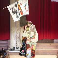 Vivienne Westwood protests climate change and consumerism with London Fashion Week show Vivienne Westwood Climate Revolution, Fashion Protest, Controversial Fashion, People Protesting, Retro Aviator Sunglasses, Anti Aging Skincare Routine, How To Wear Ankle Boots