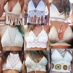 Crochet Bra Pattern, Bikinis Crochet, Crochet Bra, Crochet Swimwear, Crochet Summer Tops