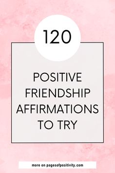 a pin that says in a large font Positive Friendship Affirmations Words Of Affirmation For Friends, Friendship Affirmations, Morning Gratitude Affirmation, Beauty Of Friendship, Positive Daily Affirmations, Inspirational Affirmations, Uplifting Affirmations, Motivational Affirmations, Nourish Your Soul