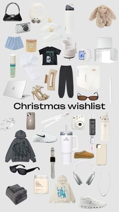 the christmas wishlist is filled with items from all over the world, including clothing and accessories