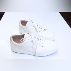 Nwot Abeo Addie White Sneakers Canvas Upper. Size 9. Platform 1/2” New Without Box White Sneakers, Athletic Shoes, Color White, Women Shoes, Sneakers, Canvas, Women Shopping, White, Color