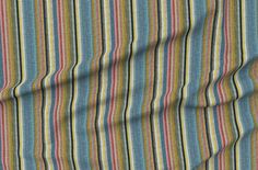 a multicolored striped fabric