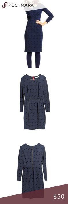 Boden Long Sleeve Midi Dress 6