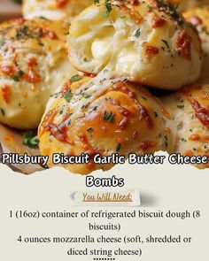 Pillsbury Biscuit Recipes, Pillsbury Biscuits, Grandma's Recipes, Pillsbury Recipes, Biscuit Dough, Gourmet Cheese, String Cheese, Butter Cheese, Easy Baking Recipes Desserts