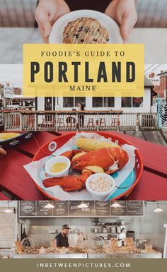 the food guide to portland maine includes lobsters, mussels and other seafood