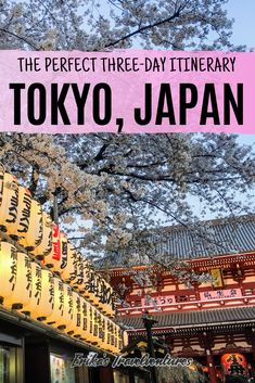 the perfect three - day itinerary in tokyo, japan