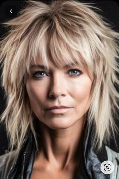 Shaggy Bob With Wispy Bangs, Shag Hair Styles For Women Over 60, Haïr Cut With Bangs And Layers, Layered Long Bob Hairstyles With Bangs, Medium Shaggy Hairstyles With Bangs, Long Bob With Bangs And Layers, Bangs After 50, Edgy Short Haircuts For Thick Hair, Edgy Hairstyles Medium