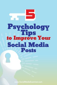 the cover of 5 psychology tips to improve your social media posts