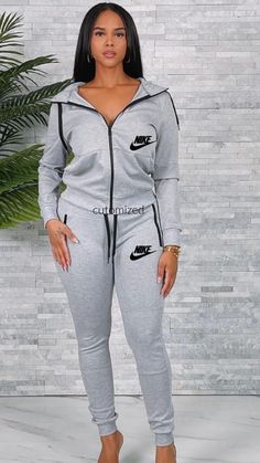 women letter print sports track set, these are customized sets made to order Nike Jumpsuit, Sports Track, Track Suit, Business Trip, Womens Pyjama Sets, Pajama Sets, Letter Print, Letter Prints, Pajama Set