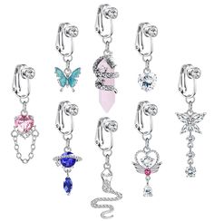 the charms are all different colors and sizes