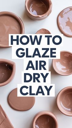 how to glaze air dry clay