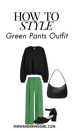 Looking for the best green pants to wear for any occassion? We've got your back? This post shows you 15+ green pants outfit ideas, casual green pants outfit ideas, green corduroy pants outfits, winter green pants outfit ideas, fall green pants outfit ideas, outfit ideas with green cargo pants, green dress pants outfits, and more aesthetic green pant outfit ideas! Green Trousers Outfit, Kelly Green Pants