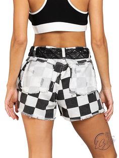 Embrace the summer in style with our Checkered Twill Shorts! Designed with a classic shorts cut and featuring a trendy checker print on high-quality twill fabric, these shorts are a must-have for any warm weather wardrobe. Complete with white back pockets, they add a touch of sophistication to any casual outfit. Don't miss out, get yours now! Fabric : 100% Cotton **Belt Not included** Summer Plaid Shorts With Built-in Shorts, Trendy Plaid Short Bottoms, Trendy Short Plaid Bottoms, Gingham Cotton High-waisted Shorts, High-waisted Gingham Cotton Shorts, Plaid High-waisted Cotton Shorts, Gingham Cotton Shorts, Plaid High Waist Cotton Shorts, High Waist Plaid Cotton Shorts