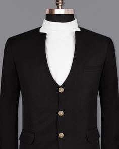 Steal the limelight at your next festive event donning this jade black designer Blazer from French Crown. Crafted in high-quality wool-rich fabric which is tailored to give a regular fit. Featuring long sleeves design is sure to make you stand out at any function. Pair it with your favorite shirt and monk and a pair of wayfarer to complete the look. In addition to being constructed from Imported Superior Fabrics, French crown Blazers are built with top quality components and thoughtful construct Long Sleeves Design, Suit Pant, Blazer Designs, Long Blazer, Rich Fabric, Blazer And Shorts, Blazers For Men, Pair Of Pants, Designer Suits