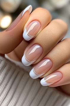 French Manicure White, Elegant Touch Nails, Nagellack Trends, Manicure Nail Designs, French Manicure Nails, Simple Gel Nails, Work Nails, Short Acrylic Nails Designs