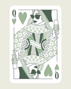 a playing card with the ace holding a drink and two spades on each side