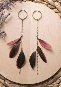 Onna-Bugeisha Feather Dusters Earrings | Moon & Milk Onna Bugeisha, Moon Milk, Earrings Moon, Feather Duster, Best Documentaries, Bohemian Vibes, Boho Feathers, Dusters, Natural Tones