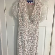 Reposhing This Item I Purchased From @Lewillson. Worn Once. Stunning White Gown. Beautiful Lace. Professionally Dry Cleaned. Dresses Full Length, Colorful Dresses Formal, White Gown, Lace Formal Dress, White Gowns, White Cream, Formal Dress, Cream White, White Lace