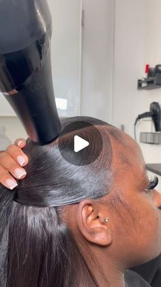 Renstouch 💕 Ponytails • Bundles • Online Classes on Instagram: "V part Half up Half Down on my fav 💕 One of my fav styles to do 🥰   #fyp #halfuphalfdown #vpartslickback #blackgirlhairstyles #londonhairstylist #howtotiktok #hairtok" Half Up Half Down Ponytails Black Women, Sleek Half Up Half Down Hair Straight, V Part Hairstyle, Peekaboo Ponytail Weave, V Part Slick Back Half Up Half Down, 2 Part Half Up Half Down, Half Up Half Down Hairstyles Quick Weave, Hairstyles For Long Hair Black Women, Bob Hairstyles Half Up Half Down