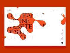 an orange and white poster with the words, let that one website design do it