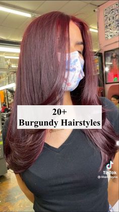 Transform your look with the rich, wine-inspired hues of burgundy hair, perfect for adding a touch of bold sophistication to your style.