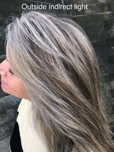 Gray Highlights Brown Hair, Brown Hair Going Grey, Graying Gracefully, Gray Transition, Grey Hairstyle, Grey Brown Hair, Gray Blending