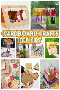 cardboard crafts for kids that are easy to make