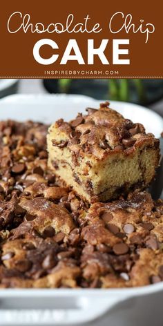 Indulge in this Easy Chocolate Chip Cake recipe for a rich, moist treat perfect for Valentine’s Day! It’s one of the best chocolate chip cake recipes for a sweet, memorable dessert that will melt hearts on any occasion. Save this Valentine's Day dessert recipe now! Cake