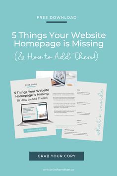 the 5 things your website homepage is missing and how to add them free copy