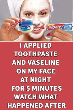 I Applied Toothpaste And Vaseline On My Face At Night For 5 Minutes, Watch What Happened AfterEffective face mask with this 2 ingredients that give you natur... Healthy Face Skin, Wrinkles Remedies Face, Healthy Face, Skin Facts, Wrinkle Remedies, Dark Spots On Face, Natural Face Skin Care, Skin Care Wrinkles, Spots On Face