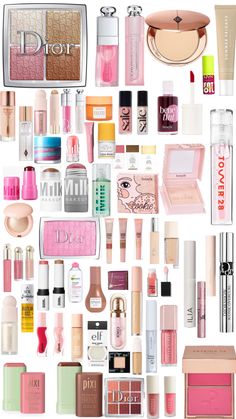 My fav makeup Skincare Girlies, Makeup Shuffles, Make Up Collection, Makeup Favs, Hair Curling Tutorial, Makeup Images, Bvlgari Jewelry