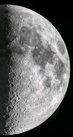 an image of the moon taken from space