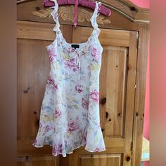 Reposhing This Item I Purchased From @Scubagirlt. Loved It, But Ready To Rotate For Something New. Questions? Leave A Comment Below! Thrift Manifest, Sewing Tricks, Dream Outfits, Fits Clothes, Thrift Finds, Pink Ruffle, Sun Dress, Dream Clothes, Dream Wardrobe