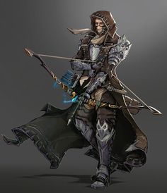 a character from the video game overwatch holding a bow and arrow in his hand